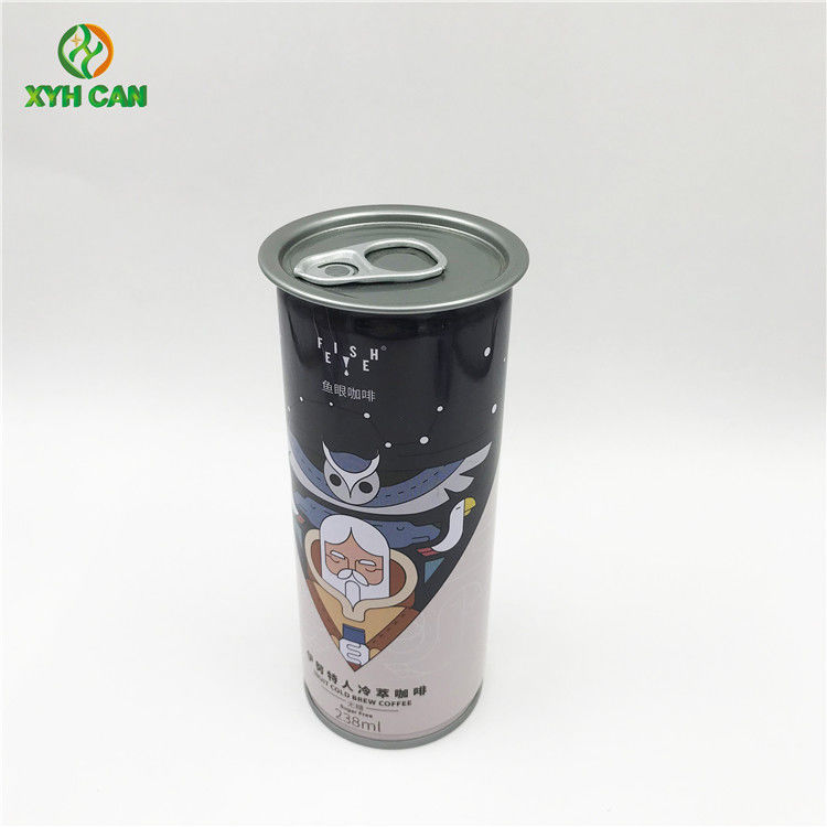 Drank Tin Can Fruit Beverage Lang Tin Containers 53mm Diameter250ml Capaciteit Gediplomeerd FDA