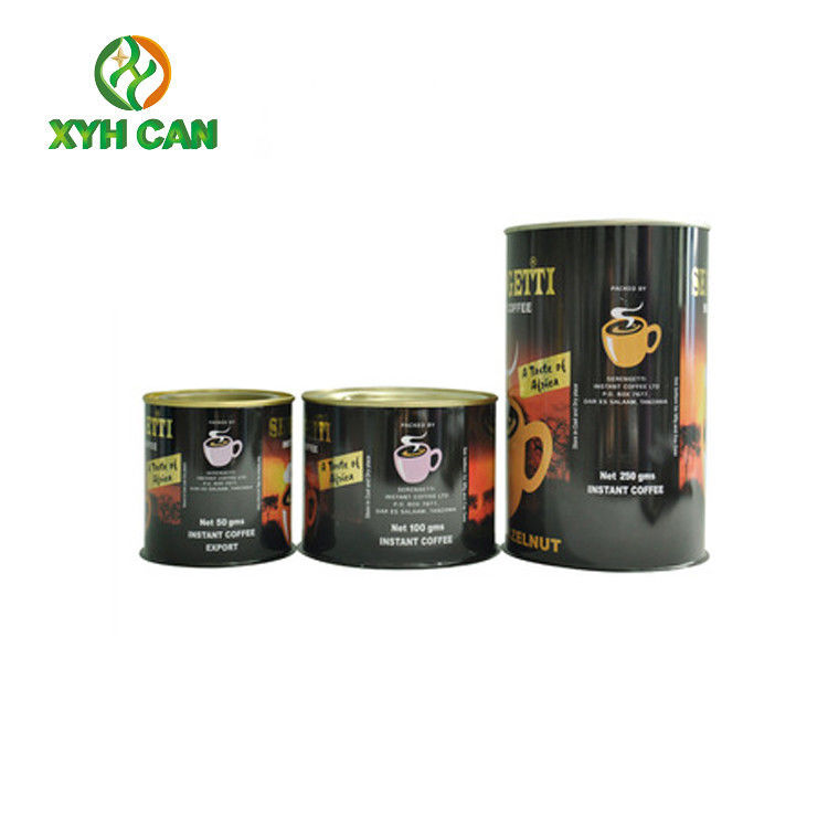 Coffee Tin Can Customized Cylinder Tin Canister Packaging with Oem Service